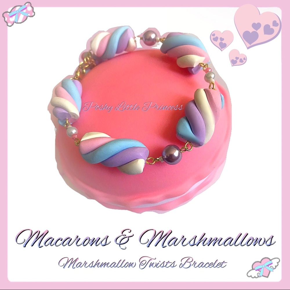 Marshmallow Twists Bracelet ~Pnk/Blu/Lav